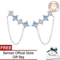 ราคา SCE1585เครื่องประดับแฟชั่น BAMOER หินต่างหูตุ้มหูแท้925เงินสเตอร์ลิงละเอียดอ่อนสำหรับผู้หญิง (18069341594)