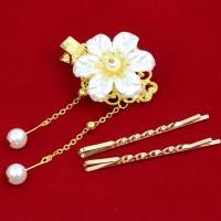 ราคา เครื่องประดับผม กิ๊บติดผม ลายดอกไม้สีขาว สไตล์เกาหลี รุ่น Flower vintage hair clip 00h Boss (6700078554)