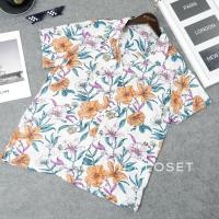 ราคา เสื้อฮาวาย lll Freesize lll IT019 1 เสื้อแขนสั้น ปกฮาวาย ลายดอกเดซี่ รุ่นคลาสสิค ฮิตตลอดกาล เนื้อผ้าไหมอิตาลีอย่างดี (18732261323)