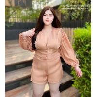 ราคา L43 ชุดสาวอวบผ้าไข่มุก เซ็ต2ชิ้น เสื้อ กางเกง ชุดสาวอวบอ้วน เสื้อผ้าสาวอวบ เสื้อผ้าคนอ้วน (18746716931)