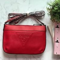 ราคา กระเป๋าสะพาย GUESS Mini Zip shoulder bag กระเป๋าสะพาย ทรงน่ารัก (631704760)