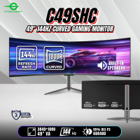 ราคา TITAN ARMY จอมอนิเตอร์ หน้าจอ รุ่น C49SHC 49 DFHD 3840 1080 144Hz VA Curved R1800 Gaming รับประกัน 3 ปี (21268681303)