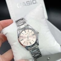 ราคา New ใหม่ล่าสุด นาฬิกาข้อมือผู้หญิงแฟชั่น casio สีใหม่ นาฬิกาคาสิโอสายสแตนเลสแท้ ปัดเรียบรุ่นขายดีกันน้ำได้ ฟรี ถ่านสำลอง (17470017723)