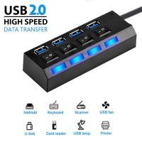 ราคา HIPHI ตัวเพิ่มช่องUSB HUB2 0ช่องต่อUSB4 7Port USB Switch High Speed ON OFF ยูเอสบี ตัวอ่าCombo Splitterความเร็วสูง (20802920497)