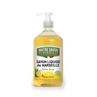 ราคา Maitre Savon de Marseille สบู่เหลวธรรมชาติ 100 กลิ่นเวอร์บีน่า เลมอน Liquid Soap Verbena Lemon 500 ml or 1 L (20236048853)