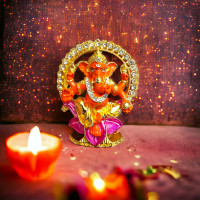 ราคา พระพิฆเนศ ตั้งหน้ารถ งานอินเดียแท้ ขนาด 3x7 ซม พระพิฆเนศปางเศรษฐี ประทานพร ประทับดอกบัว ดีรุ่งเรืองในการงานอาชีพ (19116786956)