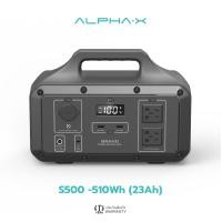 ราคา Alpha Power Station เครื่องสำรองไฟแบบพกพา แบตเตอรี่สำรอง รุ่น S500 ความจุ 23000mAh 1600W รับประกัน 1 ปี (17643004349)