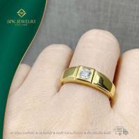 ราคา แหวนชายทรงปอกมีด ตีกรอบเหลี่ยม หน้ากว้าง สามารถสวมใส่ได้ทุกวัน ตัวเรือนทอง9เค ทองหนัก3 50 กรัม เพชร1 0 22กะรัต งานเพชรแท้เบลเยี่ยม (10047670464)