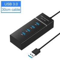 ราคา 4พอร์ต2 0 USB 3 0 HUB Splitter ความเร็วสูง Splitter อะแดปเตอร์ USB Expander สำหรับเดสก์ท็อปพีซีแล็ปท็อป USB HUB (21170798004)