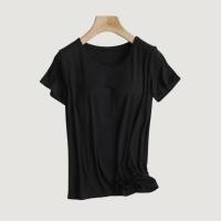 ราคา Bambi Top Shirt เสื้อยืดตัวยาว คอกลม แขนสั้น มีซัพฟองน้ำ 2in1 มีบราในตัว (19715574006)
