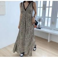 ราคา พร้อมส่ง เดรสลายเสือ leopard dress (18538004988)
