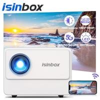 ราคา ฟรี 80นิ้ว จอโปรเจคเตอร์ ขายึด iSinbox iSX8 โปรเจคเตอร์ Full HD 1080P 4K Android Projector มินิโปรเจคเตอร์ led โปรเจ็กเตอร์แบบพกพา ต่อกับมือถ รับประกัน 1 ป (19643435842)