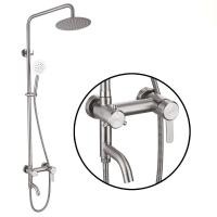 ราคา ฝักบัวอาบน้ำชุดฝักบัวชุดฝักบัวอาบนำ ฟักบัวอาบน้ำ rain shower ชุดฝักบัวอาบน้ำ ฝักบัวติดพนัง ฝักบัวเรนชาวเวอร์ ใช้งานได้ทั้งน้ำร้อนและน้ำ (21064230295)