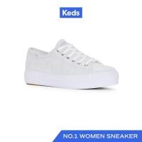 ราคา KEDS รองเท้าผ้าใบ มีส้น รุ่น TRIPLE KICK METALLIC TEXTILE สีเงิน WF67654 (19870867750)