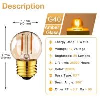 ราคา E27หลอดเอดิสันแอลอีดีแรงดันไฟฟ้าต่ำ DC 12V นำ E12ฐาน E14 1W 2W 4W ไส้หลอดไฟ Led ไฟตกแต่งสวนสีเหลืองอำพันย้อนยุค2200K หลอดไฟไฟแสงอาทิตย์สำหรับตั้งแคมป์สีขาวอบอุ่นมารีน RV (18751480552)