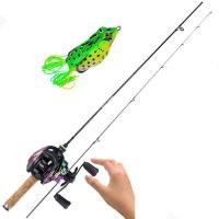 ราคา ชุดคันเบ็ดและรอกตกปลา 1 5m 1 8m คันเบ็ดพร้อมรอกตกปลา 19 1BB พร้อมเหยื่อตกปลาฟรีสำหรับตกปลารอกหยดน้ำเหยื่อปลอมกบยางคันเบ็ดตกปลา (17112510253)