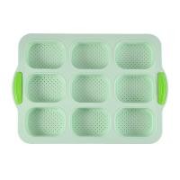 ราคา 4 9 Holes Food Grade Stomates Silicone Cake Mold Hamburger Bread Dog Mould Silicone Baking Mold Bakery Accessories (20022939484)