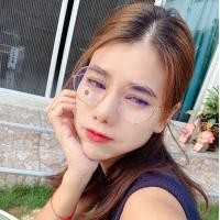 ราคา แว่นกรองแสง ทรงกลม สีพิ้งค์โกลด์ งานสวยหรู สง่า เข้าดูเข้าตาสุดๆ แถมฟรีซองหนังใส่แว่นและผ้าเช็ดเลนส์ ถูกจริง แว่นตากรองแสงสีฟ้าได้ (830944331)