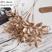 ราคา ช่อดอกไม้พลาสติกต้นไม้ประดิษฐ์สีทอง1ช่อสำหรับตกแต่งคริสต์มาสการตกแต่งบ้านเครื่องประดับปีใหม่เครื่องประดับแจกันประดับโต๊ะ (20270964602)