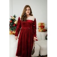 ราคา DR187 เดรสกำมะหยี่ลูกปัด เสื้อผ้าพลัสไซส์ Plussize fashion ชุดคนอ้วน แฟชั่นสาวอวบ (18314812453)