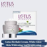 ราคา Lotus Herbals Cream White Glow Skin Whitening And Brightening Nourishing Night Creme 60G (15793224343)