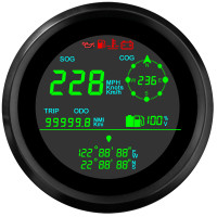 ราคา มาตรวัดความเร็วด้วย GPS เครื่องวัดความเร็ว GPS แบบดิจิตอล LCD มาตรวัดความเร็วด้วย GPS 0 299Km H พร้อมการเดินทาง ODO COG โวลต์มิเตอร์มาตรวัดน้ำมันเชื้อเพลิงสำหรับเรือมอเตอร์ไซด์ทางน้ำรถ (19642886868)