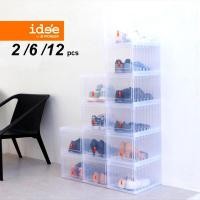 ราคา idee กล่องใส่รองเท้าขนาดใหญ่ 12 6 2ใบ กล่องรองเท้าไซส์ผู้ชายและผู้หญิง กล่องรองเท้า กล่องเก็บรองเท้า ชั้นวางรองเท้า ชั้นรองเท้า รุ่นPN3143 (20641664392)