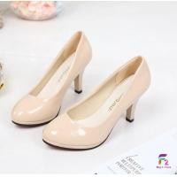 ราคา F2 พร้อมส่ง รองเท้าคัชชูผญ หนังแก้วส้นเข็ม สูง 3 นิ้วครึ่ง (17553300811)