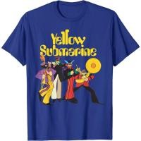 ราคา เสื้อยืดวงดนตรีเสื้อยืดแขนสั้นลําลอง ผ้าฝ้าย พิมพ์ลาย The Beatles Yellow Submarine แฟชั่นสําหรับผู้ชายall size (20664217414)