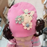 ราคา ลดแรงพิเศษถูกสุดๆ หมวกปอยผมไหมพรมสาวน้อย เนื้อผ้านุ่ม นิ่ม ใส่ระบายอากศดี สบายอ่อนโยนต่อผิวทารก ราคาถูกสุดๆ (18506230288)
