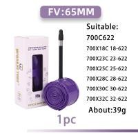 ราคา ท่อ TPU ไฟจักรยานบนถนนเฉียบยางในจักรยาน700C FV45 700x18 32C ทนต่อการเจาะ39ก 65 85มม ยางสำรองมืออาชีพ (20965206200)