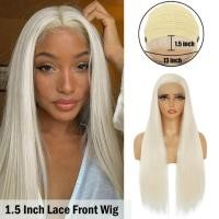 ราคา X TRESS วิกผมสีบลอนด์แพลทินัมวิกผมลูกไม้ด้านหน้าสังเคราะห์สำหรับผู้หญิงผิวดำยาว 28 นิ้วตรงวิกผมลูกไม้ส่วนฟรีทนความร้อน (19922622074)