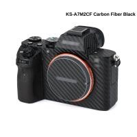 ราคา Kiwifotos คาร์บอนไฟเบอร์สีดำเงาเมทริกซ์สีดำป้องกันรอยขีดข่วนฟิล์มสำหรับ Sony ผิว A7 II A7S II A7R A7II A7SII A7RII A7M2 A7SM2ตกแต่งกล้อง A7RM2 (6097992982)