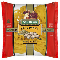 ราคา ซานรีโม พาสต้าไข่ เฟตตูชินี 250 กรัม Fettuccine Egg Pasta 250g San remo brand (20485086501)