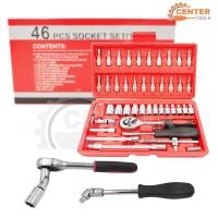 ราคา บล็อกชุด 46 ชิ้น ชุดประแจบล็อก Professional Tools Set ชุดเครื่องมือช่างอเนกประสงค์ ชุดเครื่องมือ สำหรับงานซ่อมบำรุงทั่วไป (7214946687)