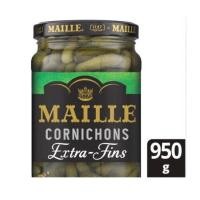 ราคา แตงกวาดอง MAILLE Pickles Cornichons GHERKINS Original 375g 950g แตงกวาดอง คุณภาพ นำเข้าจากฝรั่งเศส 375 กรัม และ 950 กรัม (15853405360)