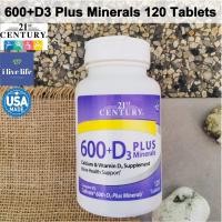 ราคา แคลเซียม ดี 3 Calcium 600 D3 800iu Plus Minerals 120 Tablets 21st Century (7218084044)