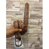 ราคา เข็มขัดหนังวัวแท้100 งานตอกลาย ลายมีเยอะเลือกได้ อินเดียแดง คาวบอย กัญชา ลายไทย ลายม้า ประดับคล้อยแนวคาวบอยยุค90 (14621844870)