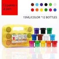 ราคา Rex TT Giorgione 12 color finger paint washable baby baby portable paint set (17462265854)
