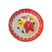 ราคา ถาดเคลือบดอก 30 ซม ตรากระต่าย ลายดอกไม้ สีสวย (17838098188)