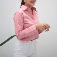 ราคา เสื้อเชิ้ตหญิง พาสเทล แขนยาว โพสนี้ 5 สี ขาว โอรส เขียวหยก สีกะปิ เหลืองครีมอ่อน ไซส์ 34 52 (18735404560)