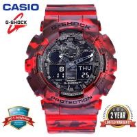 ราคา Original G Shock GA100 Men Sport Watch จอแสดงผลแบบ Dual Time 200M กันน้ำกันกระแทกและกันน้ำ World Time LED Auto Light นาฬิกาข้อมือกีฬาพร้อมการรับประกัน 2 ปี GA 100CM 4A คลังสินค้าพร้อม (15560386619)