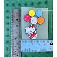 ราคา ตัวรีดติดเสื้อ Hello kitty 2 แผ่นฟิมล์รีดร้อน อาร์มติดเสื้อ DIY คิตตี้ (12657529567)