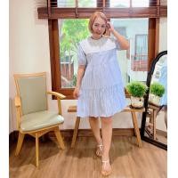 ราคา Sirin Studio เดรสลายริ้วสีฟ้า B114 (20910218916)
