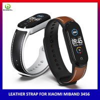 ราคา BassPal สายรัดข้อมือหนังแท้สไตล์ใหม่สำหรับ MiBand 6 5สายสำหรับ Xiaomi Mi Band 5 4 3สายรัดข้อมือสำหรับ Xiaomi Miband 3 4 (10150986201)