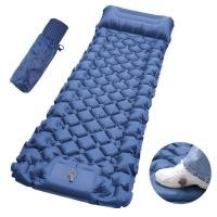 ราคา เบาะสำหรับตั้งแคมป์เป่าลมเบาะที่นอนน้ำหนักเบา3 9นิ้วเชื่อมต่อแผ่นรองนอนอากาศแบบแถวเดี่ยวได้สองผ้าปูสำหรับตั้งแคมป์พร้อมหมอนที่สูบลงโดยใช้เท้าในตัวสำหรับค่ายเดินป่าเต๊นท์พกพา (18651527490)