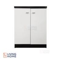 ราคา Livinghome FurnitureMall ตู้รองเท้า 60 ซม 2 บานเปิด มีวิดีโอวิธีประกอบ ใส่รองเท้าได้หลายคู่ รุ่น WS 602 (2424208113)