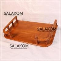 ราคา SLK หิ้งวางพระ ติดผนัง ไม้สักแท้ ขนาด 60 36 ซม สีย้อมไม้สัก หิ้งพระไม้สักแขวนผนัง Buddhas shelf (19852329639)