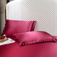 ราคา ปลอกหมอน2ผ้าซาตินพีวีซีสีชมพู เทา น้ำเงิน ผ้าคลุมปลอกหมอนสีขาว (18672529759)