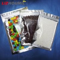 ราคา LIZHOUMIL 100pcs Translucent Aluminium foil Zip Lock Bags Silver Metallic Aluminum Mylar And Resealable Plastic Bag Clear Front One Side Transparent Zipper Grip Seal Pouch Plating Foil Food Packaging 
